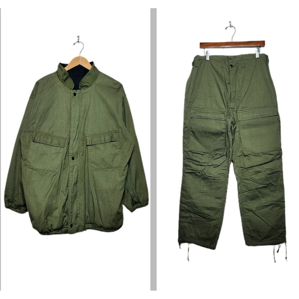 1980 Winfield MFG Vietnam War Chemical Protective Suit Jacket Trousers Set Large